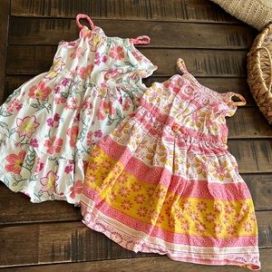Lot of 2 Carters summer dresses 3T EUC